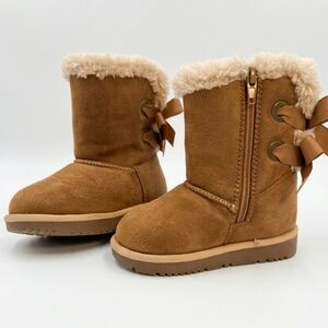 [[Hot Cakes]] Kids Brown Faux Fur Lined Winter Boots